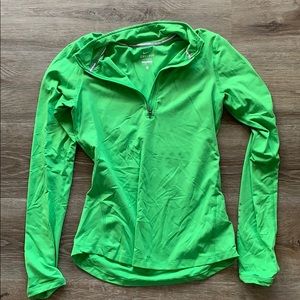 Neon green Nike running shirt